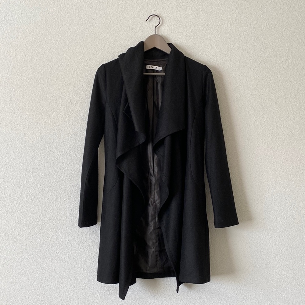 Azalea Wrap Jacket Open Front Black Size Small Dr… - image 1